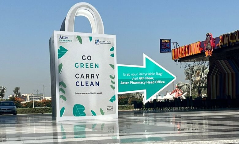 Aster Pharmacy Inculcates Sustainable Habits Among Dubai Residents Through its ‘Go Green Carry Clean’ Initiative