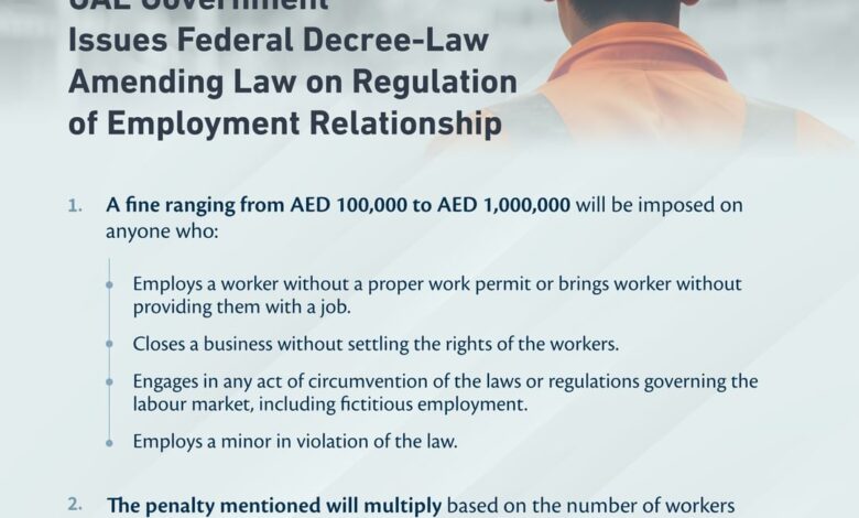 UAE Government Issues Federal Decree-Law Amending Regulation of Employment Relationship Law