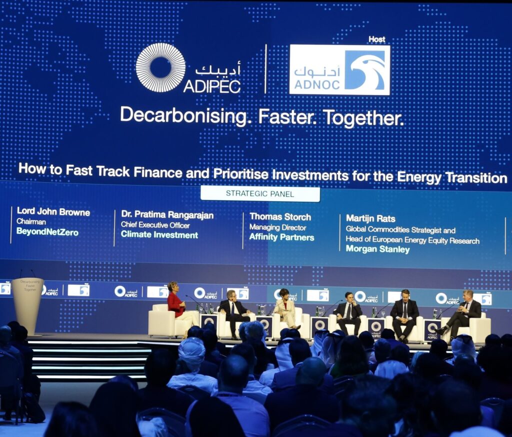 Leading Financiers Unite at ADIPEC 2024 to Mobilise Capital for the Global Energy Transition 