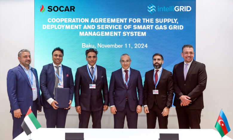 Azerbaijan’s SOCAR and UAE’s IntelliGrid sign a $480M Agreement to Implement a Smart Gas Grid Management System 