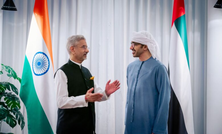 Abdullah bin Zayed receives Minister of External Affairs of India