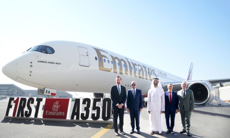 Emirates receives its first of 65 A350-900s