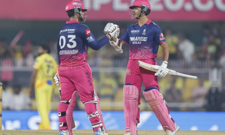 Rajasthan Royals crush Chennai Super Kings by eight wickets in IPL 2026