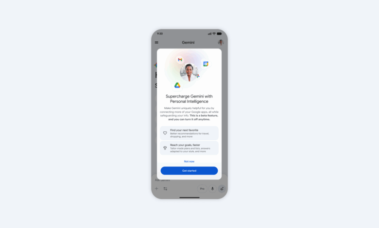 Google launches Personal Intelligence in the Gemini app in the Arab World 