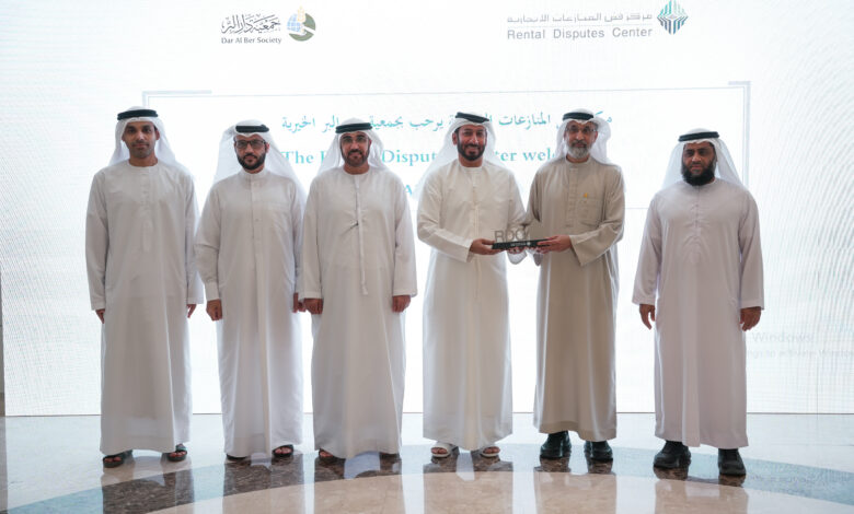 Rental Disputes Center Receives AED 1 million from Dar Al Ber Society to Support Tenants Facing Rental Defaults in Dubai