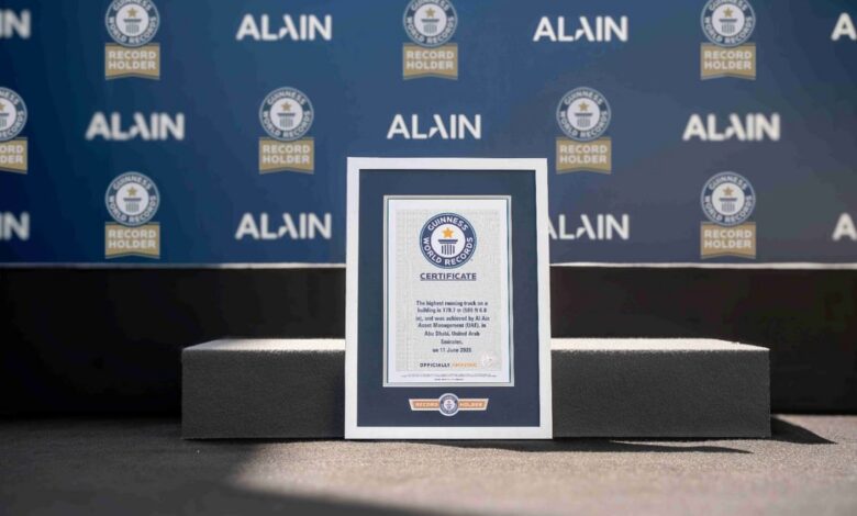 ALAIN achieves 3rd Guinness World Records title with world’s ‘Highest Running Track on a Building’ in Abu Dhabi