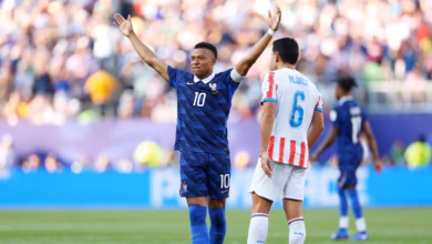 France forward Kylian Mbappe is back out in front as the leader in the adidas Golden Boot standings, having scored his seventh goal of the tournament in the Round of 16 win over Paraguay. He moves back ahead of Argentina legend Lionel Messi by virtue of having provided two assists to date. A host of star names remain in contention, with Norway's Erling Haaland now also on seven after his stunning brace against Brazil, while England captain Harry Kane is one goal back on six, after scoring against Mexico in the Round of 16.