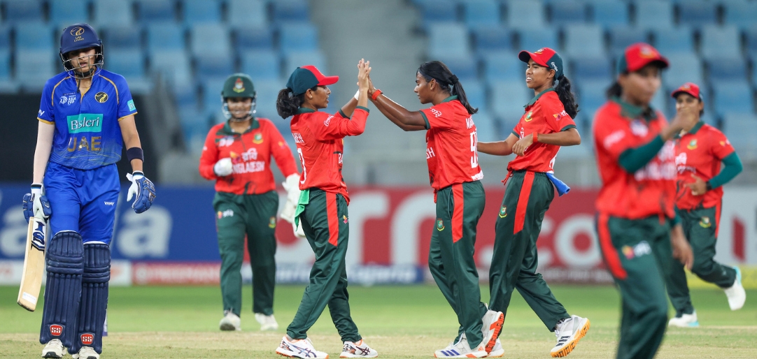 Bangladesh Defeats UAE by 34 Runs to Book India Clash in Dubai Bangladesh Defeats UAE by 34 Runs to Book India Clash in Dubai